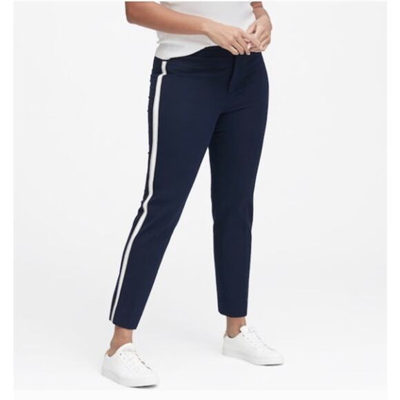 BANANA REPUBLIC Navy Side Stripe Sloan Pant 445688 // 0 - Picture 1 of 11